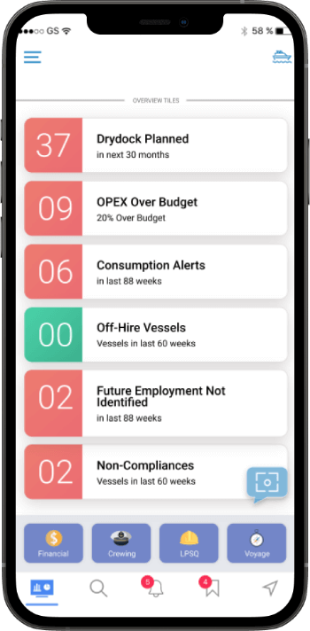 LiveFleet Mobile applications for maritime operations