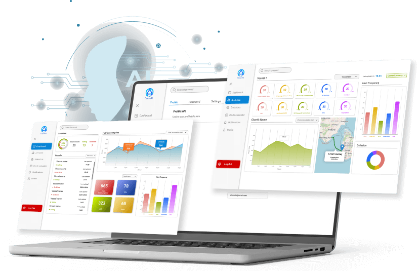 ocean AI our Maritime AI software solutions dashboard