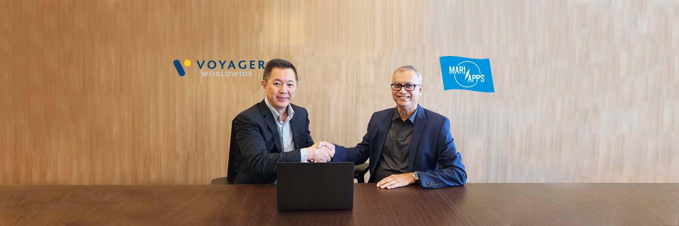 Voyager Worldwide partners MariApps Marine Solutions to enhance its all-in-one voyage  navigation and ship management solutions, leveraging MariApps’ domain expertise.